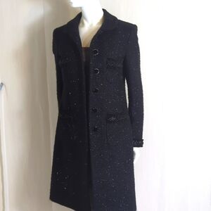 Nine West Coat Black with a Sparkly Thread Size 4